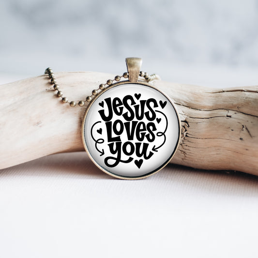 Jesus Loves You Necklace