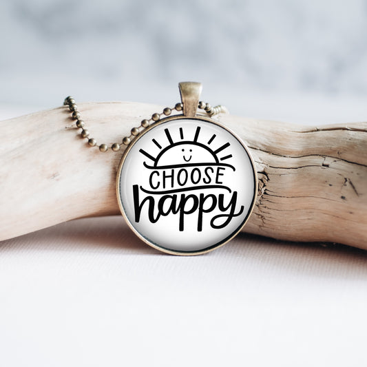 Choose Happy Necklace
