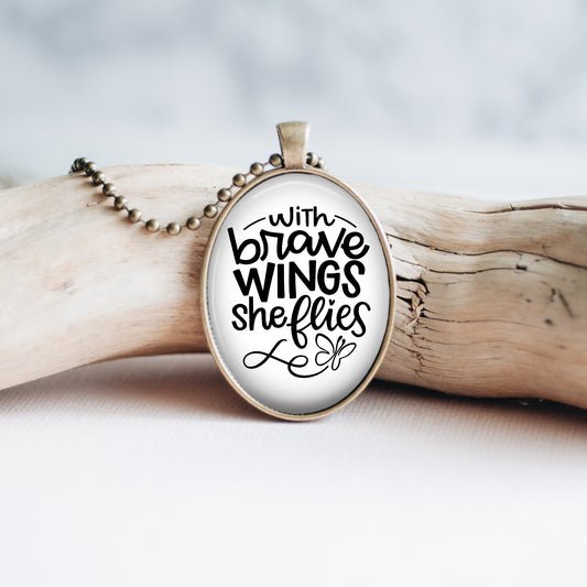 With Brave Wings Necklace
