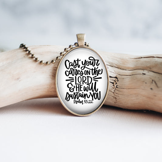 Cast Your Cares On The Lord Necklace