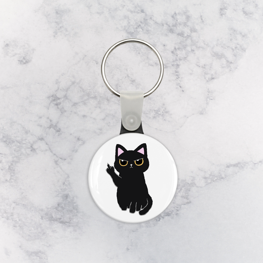 Keychain | Middle Finger Cat