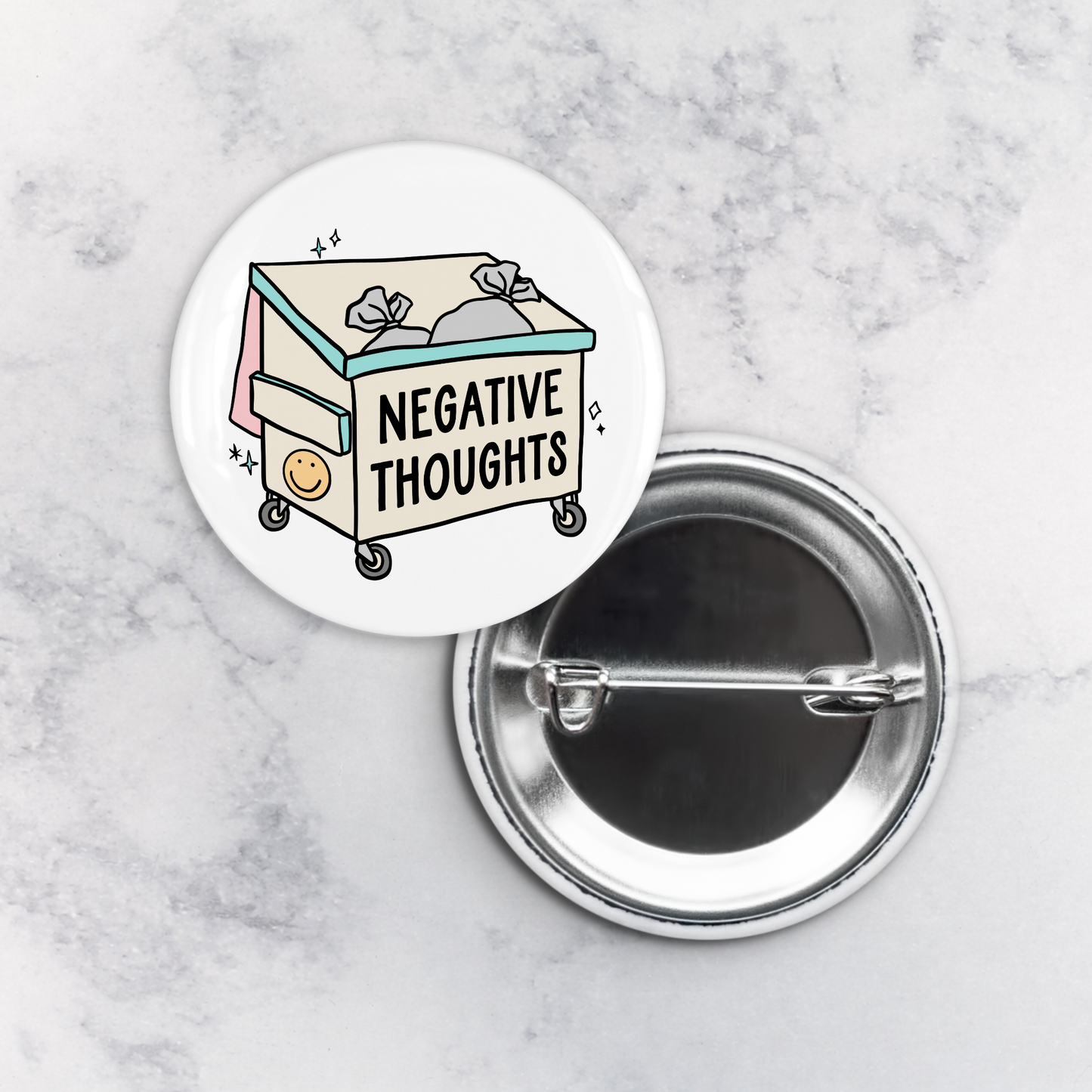 Pinback Button | Negative Thoughts