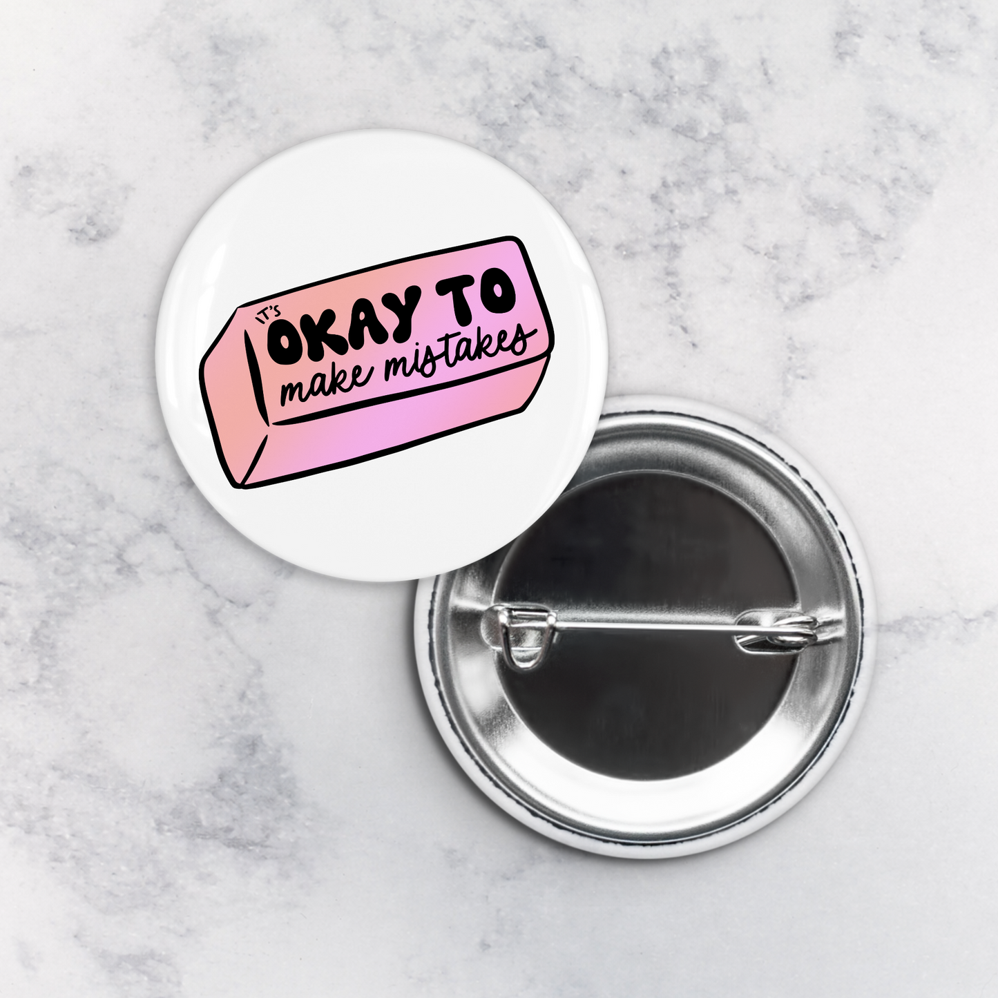 Pinback Button | It's Ok to Make Mistakes