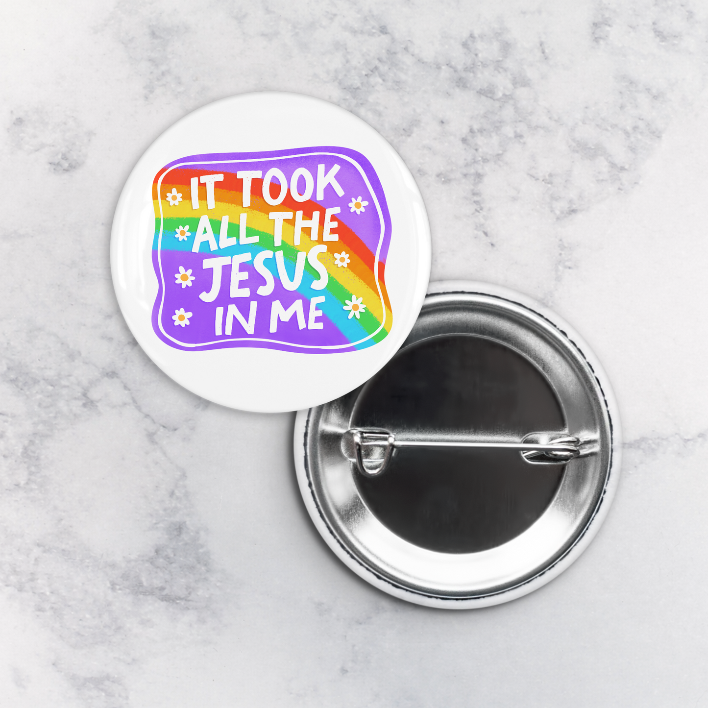 Pinback Button | It Took All the Jesus in Me